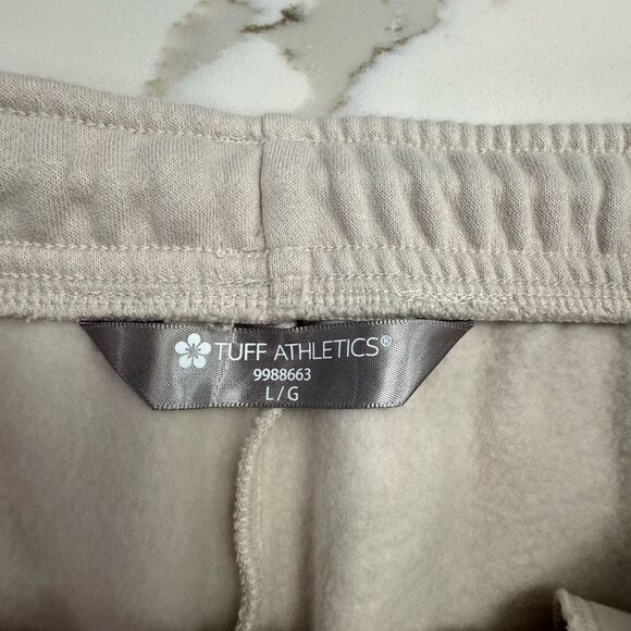 Womens Cream Cargo sweat Pants - Picture 5 of 5